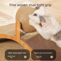 Griffoir Boule 2-en-1 en Bois & Sisal