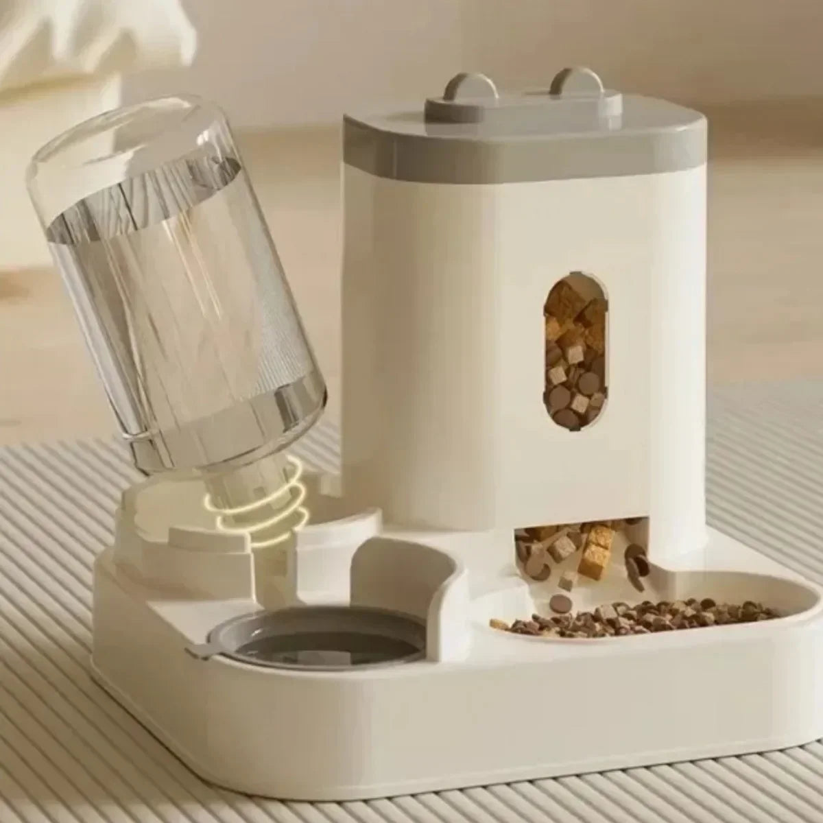 Distributeur de Croquettes avec Fontaine à Eau