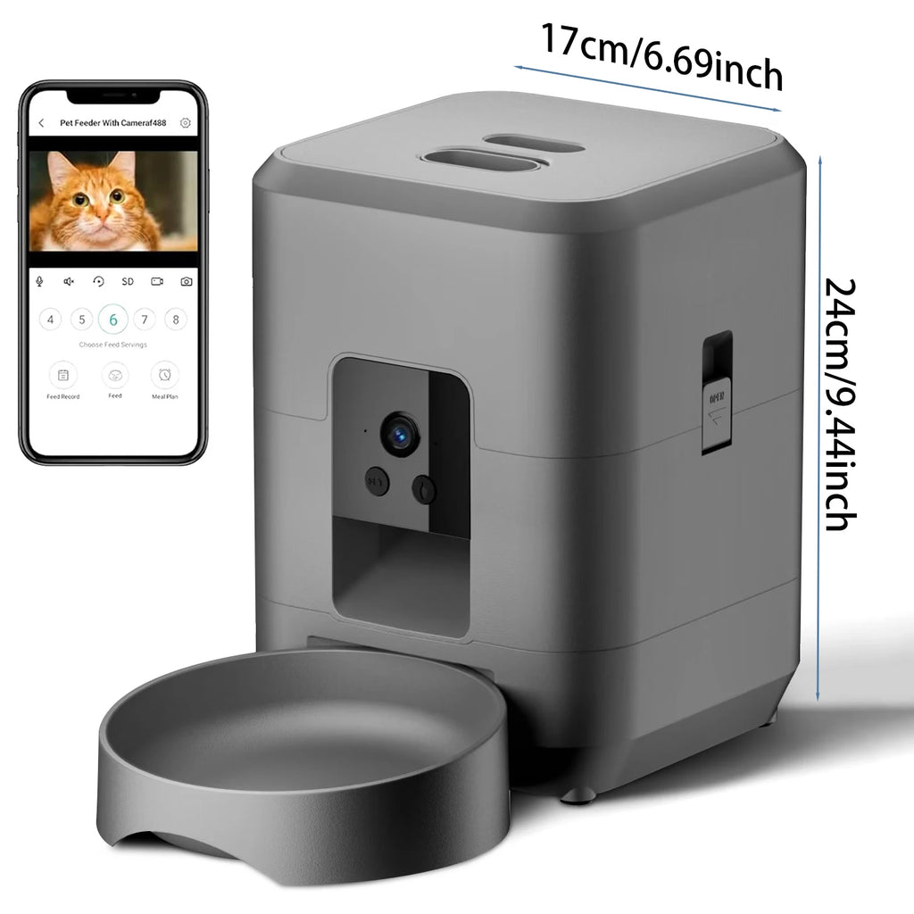 Distributeur Automatique de Croquettes avec Caméra