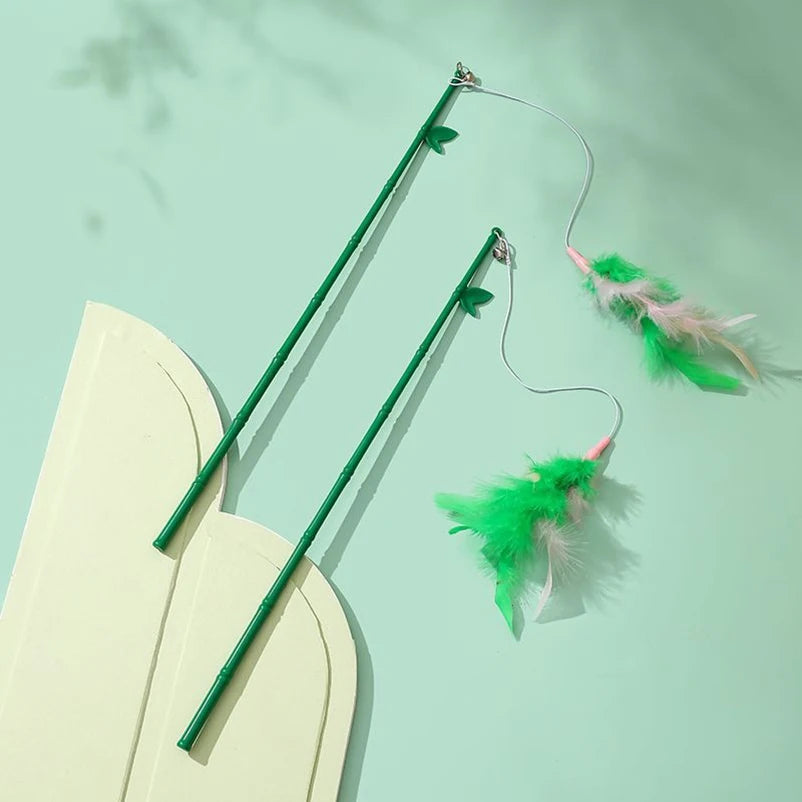 Canne à Plumes Interactive pour Chat