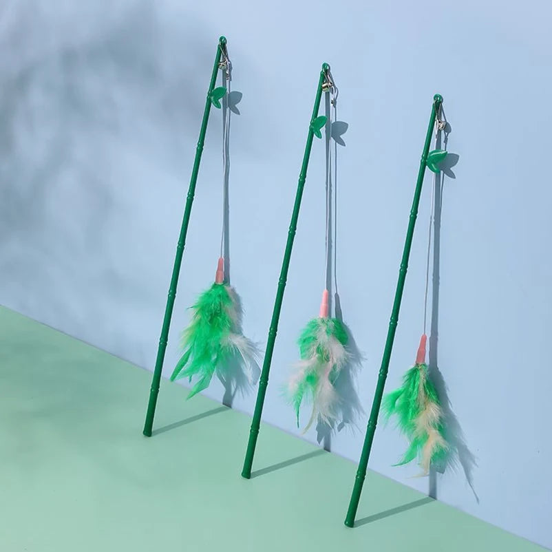 Canne à Plumes Interactive pour Chat