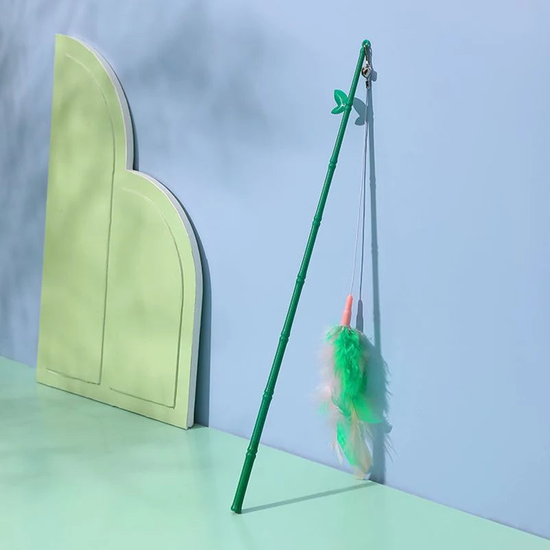 Canne à Plumes Interactive pour Chat