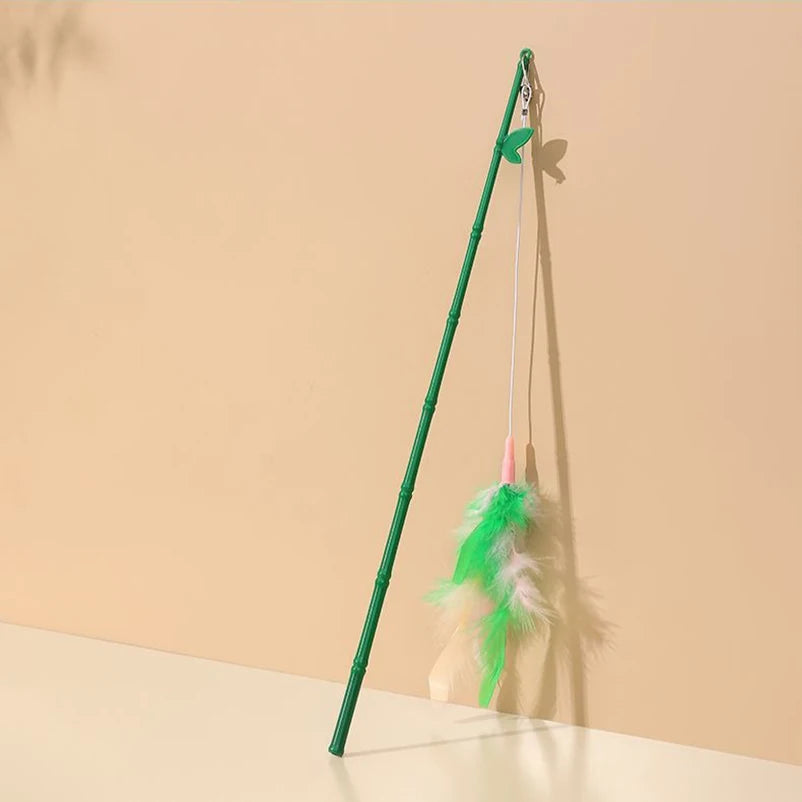 Canne à Plumes Interactive pour Chat