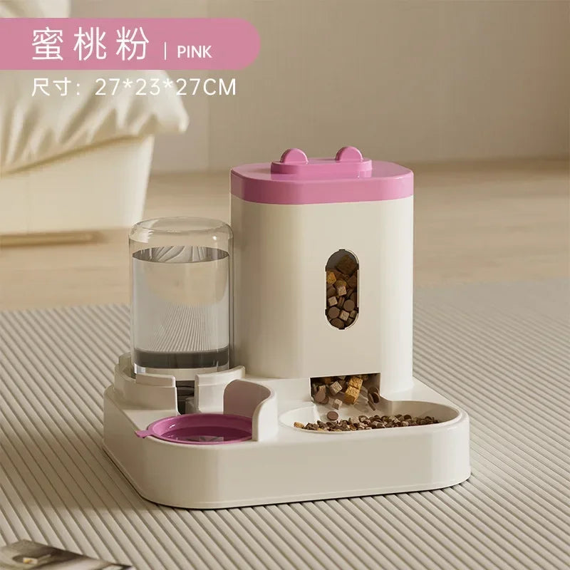 Distributeur de Croquettes avec Fontaine à Eau