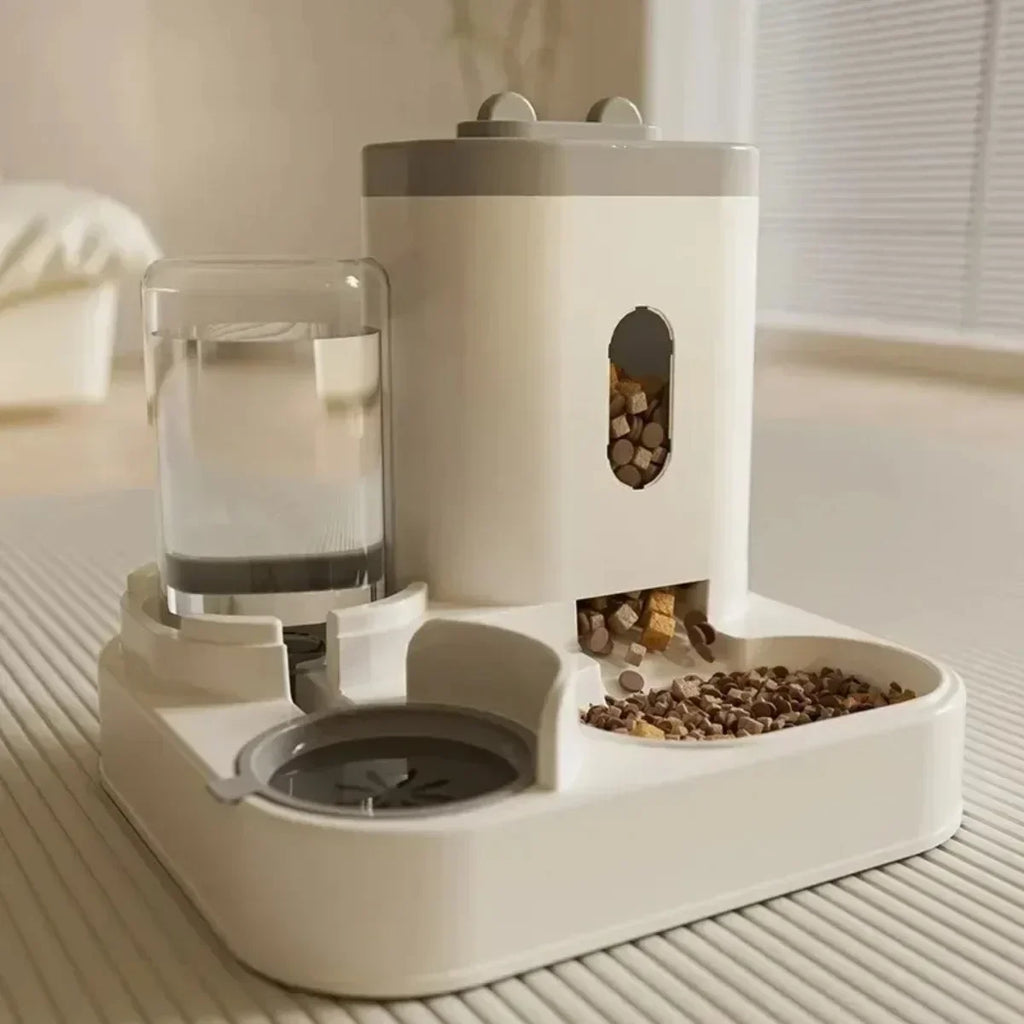 Distributeur de Croquettes avec Fontaine à Eau