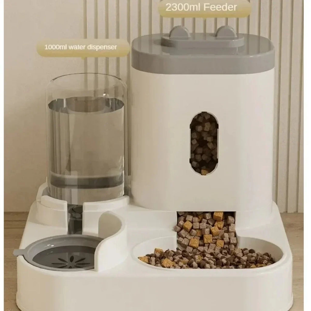 Distributeur de Croquettes avec Fontaine à Eau