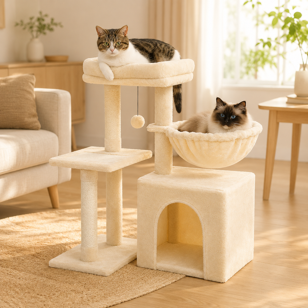 Arbre à Chat d'Intérieur en situation, à la maison