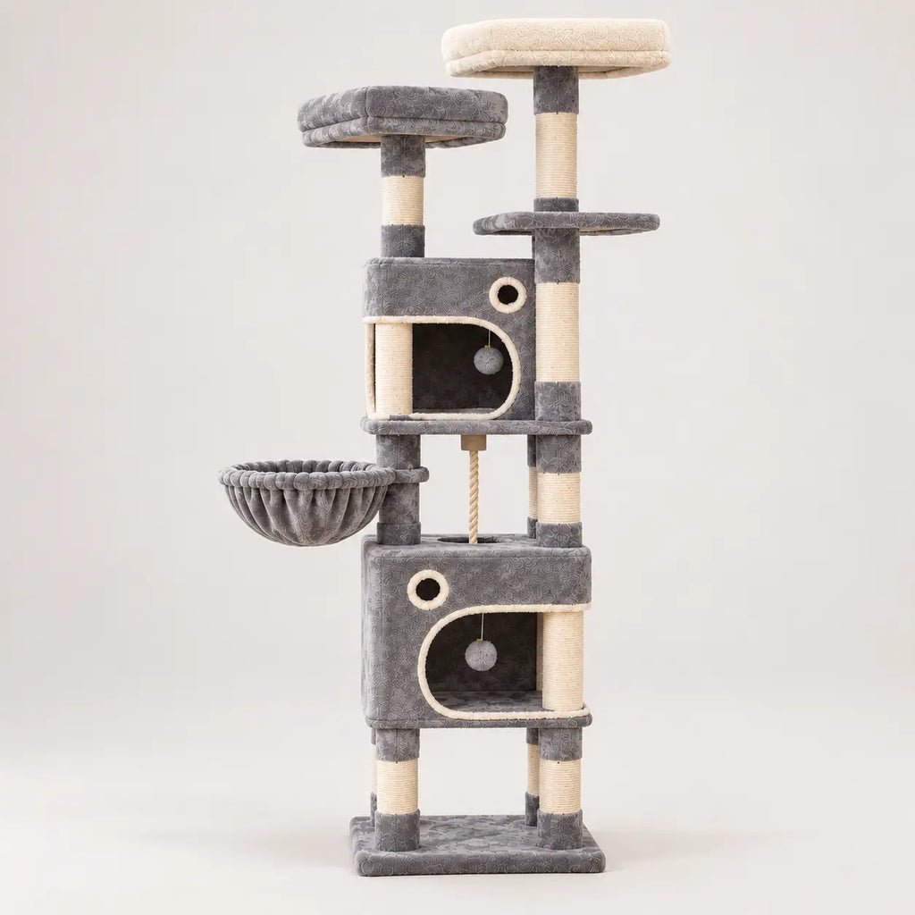 Arbre à Chat 161cm – 7 Niveaux & Grande Stabilité
