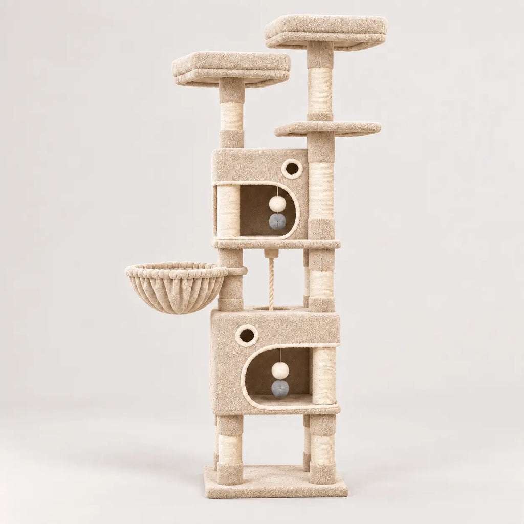 Arbre à Chat 161cm – 7 Niveaux & Grande Stabilité