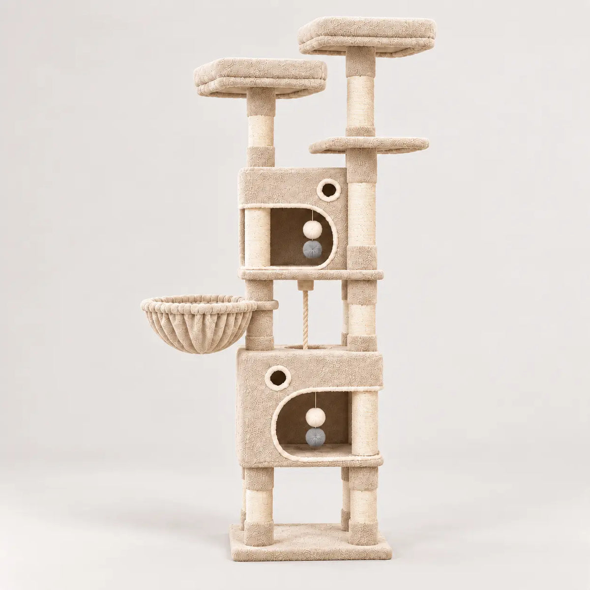Arbre à Chat 161cm – 7 Niveaux & Grande Stabilité