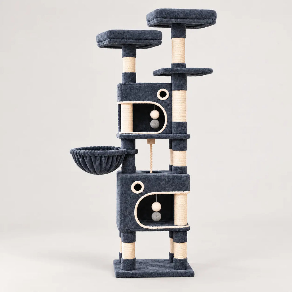 Arbre à Chat 161cm – 7 Niveaux & Grande Stabilité