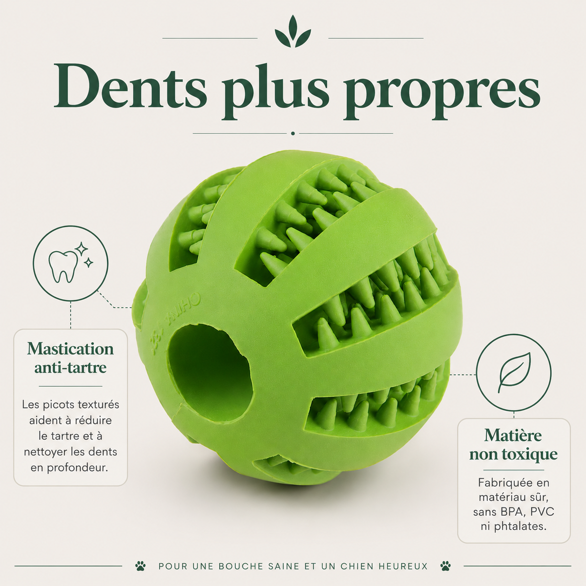 Balle Distributrice pour Chien — bénéfices