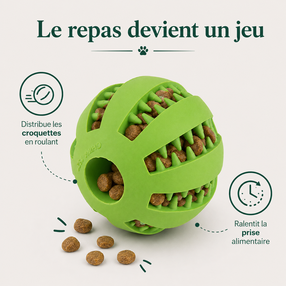 Balle Distributrice pour Chien — caractéristiques principales
