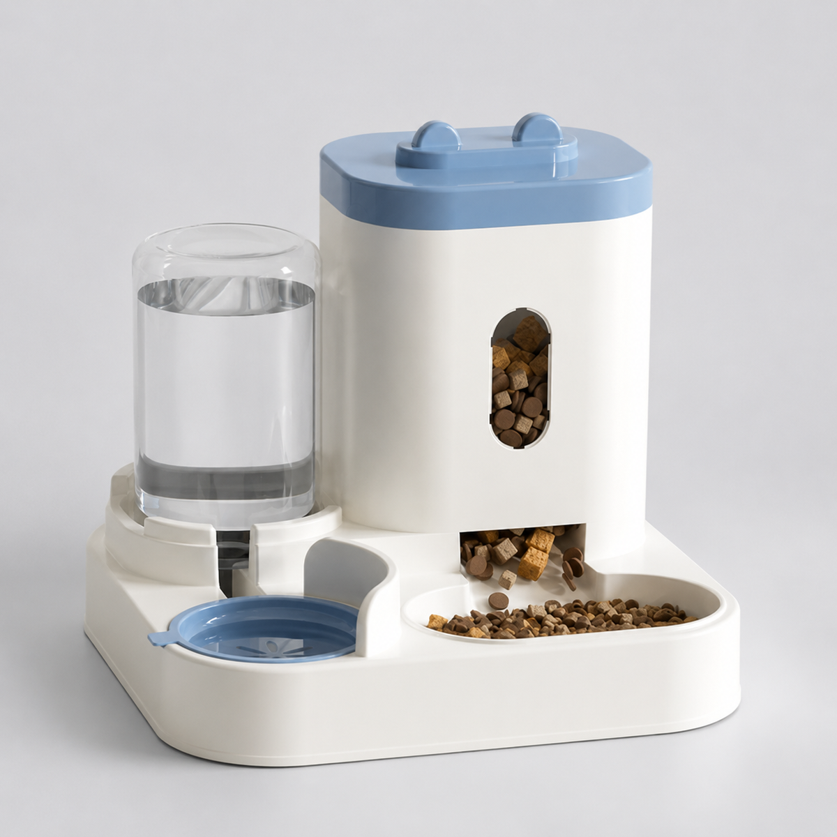 Distributeur de Croquettes avec Fontaine à Eau