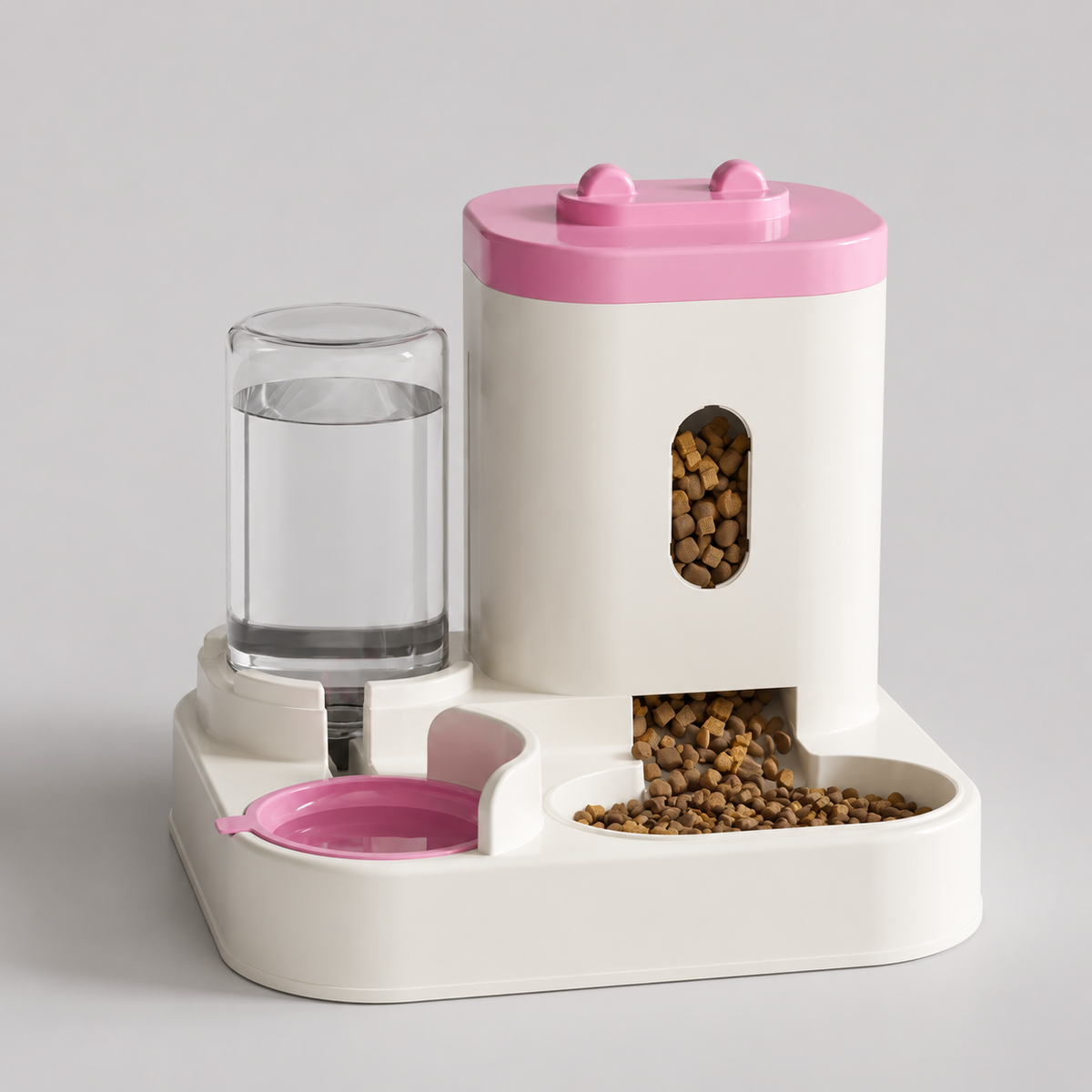 Distributeur de Croquettes avec Fontaine à Eau