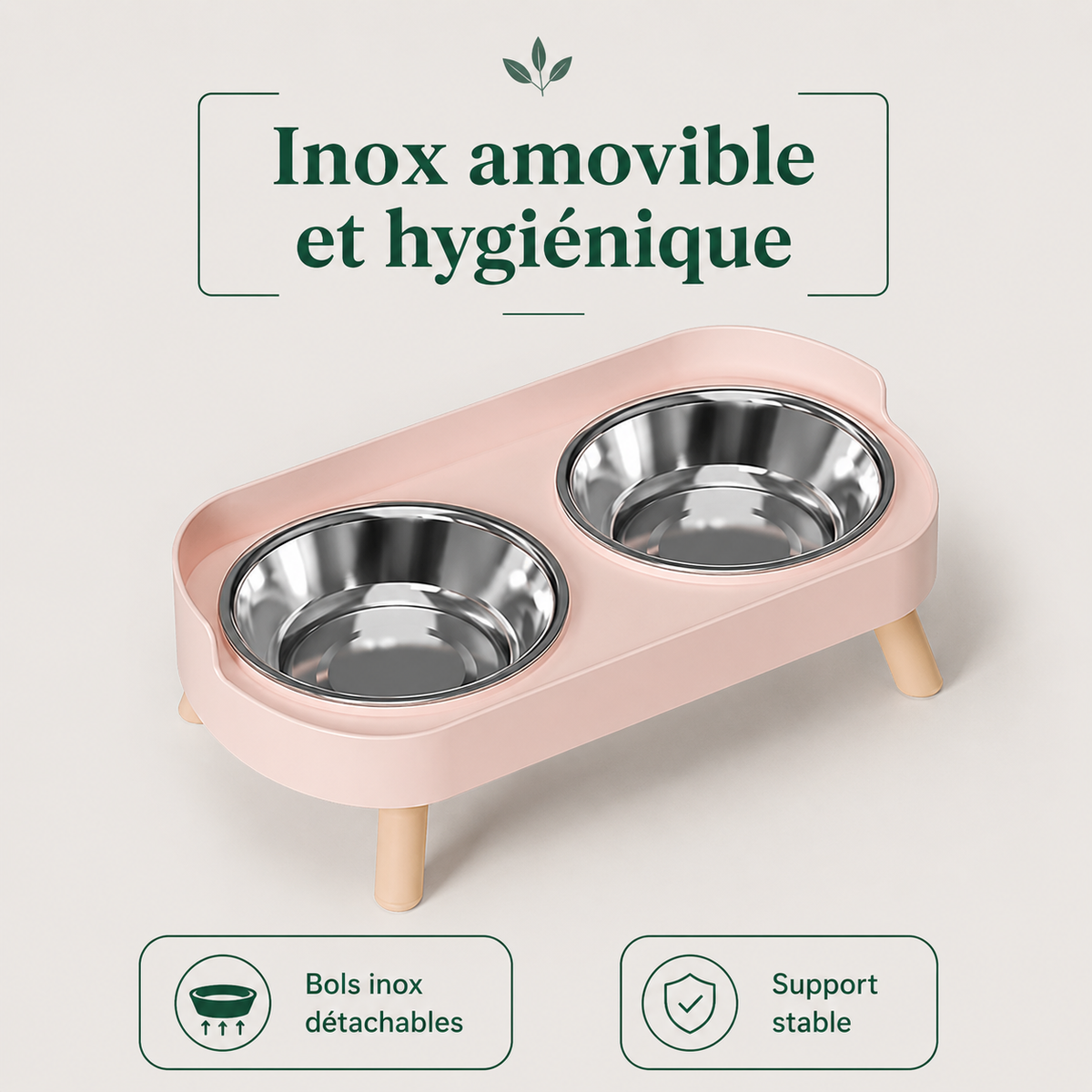 Double Gamelle sur Support — bénéfices