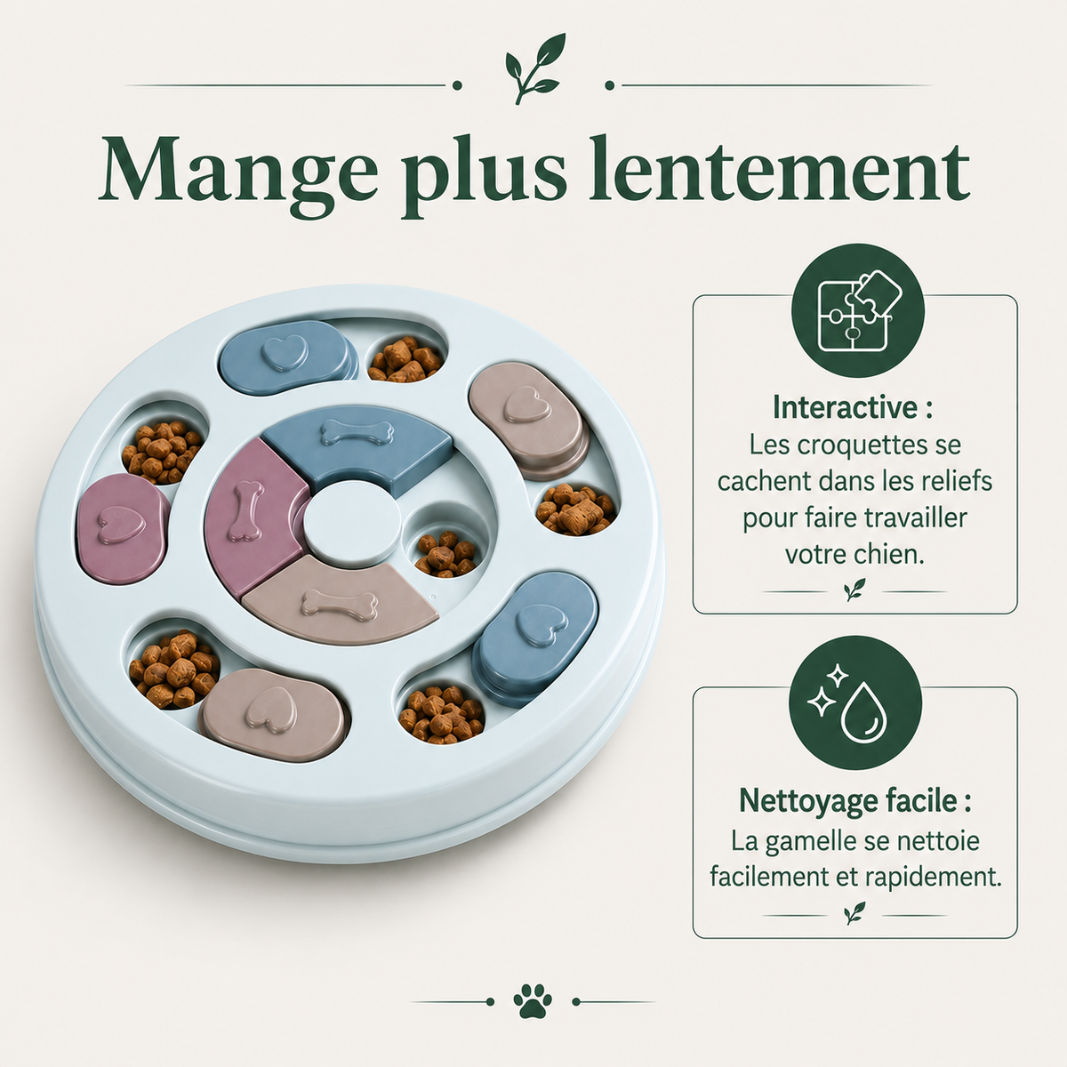Gamelle Anti-Glouton pour Chien — bénéfices