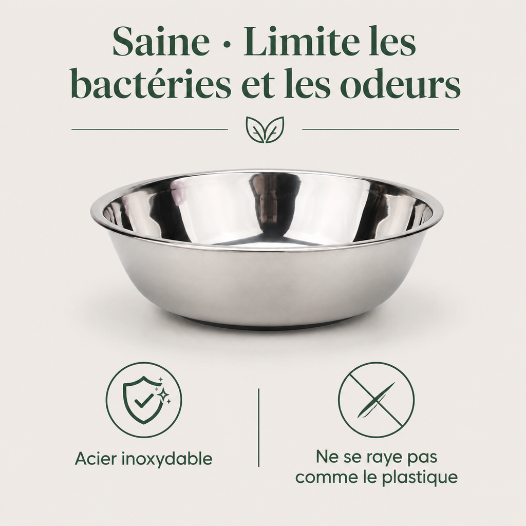 Gamelle Inox pour Chien & Chat — caractéristiques principales