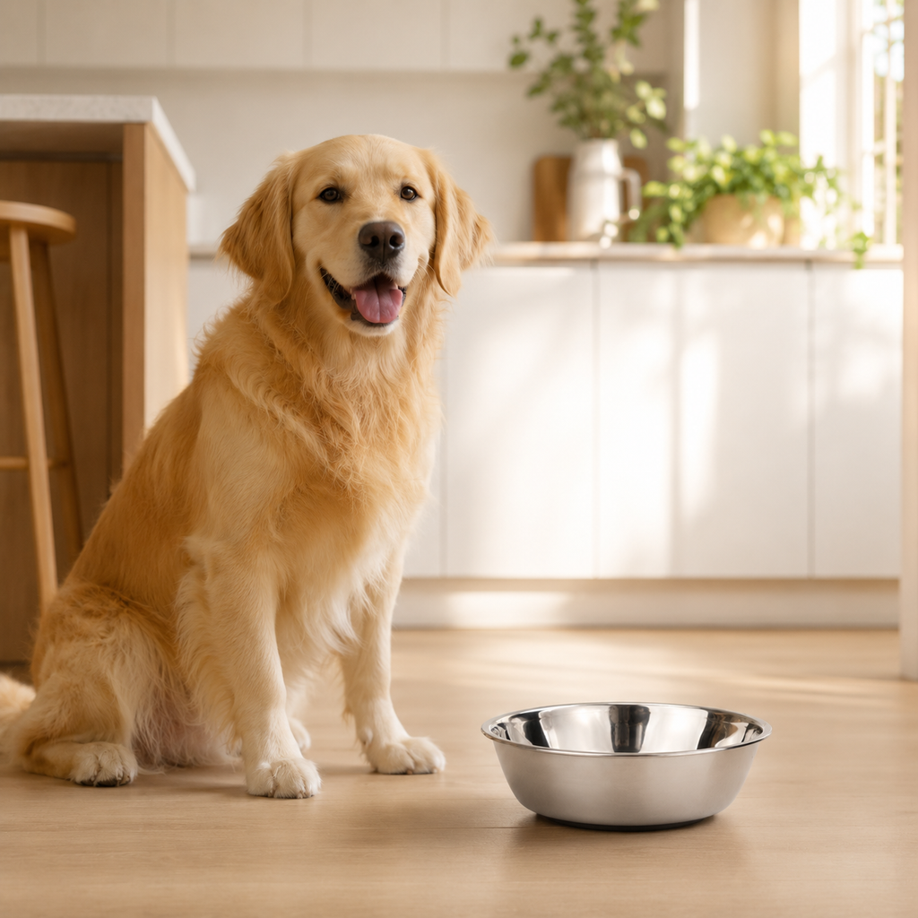 Gamelle Inox pour Chien & Chat en situation, à la maison