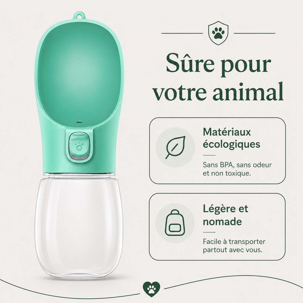 Gourde Portable pour Chien & Chat — bénéfices