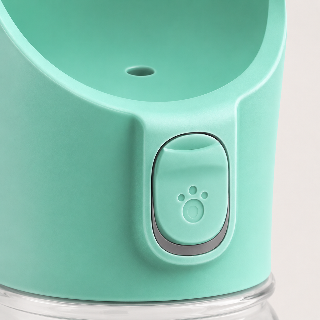 Gourde Portable pour Chien & Chat — détail de la matière et des finitions