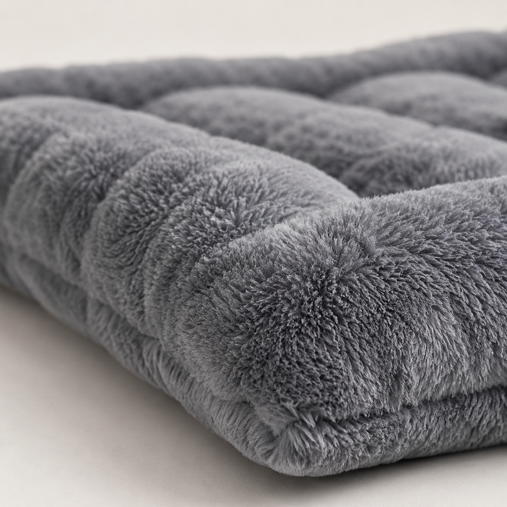 Grand Coussin Matelas pour Chien — détail de la matière et des finitions