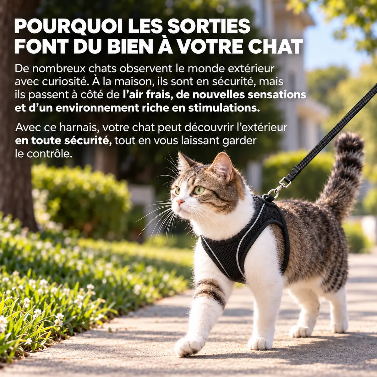 Harnais Anti-Fugue pour Chat