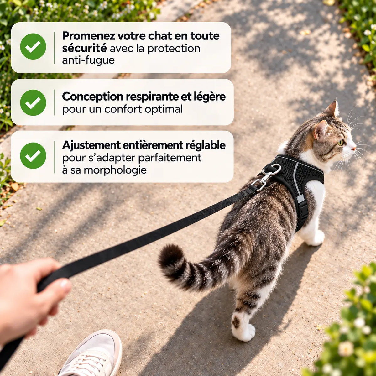 Harnais Anti-Fugue pour Chat