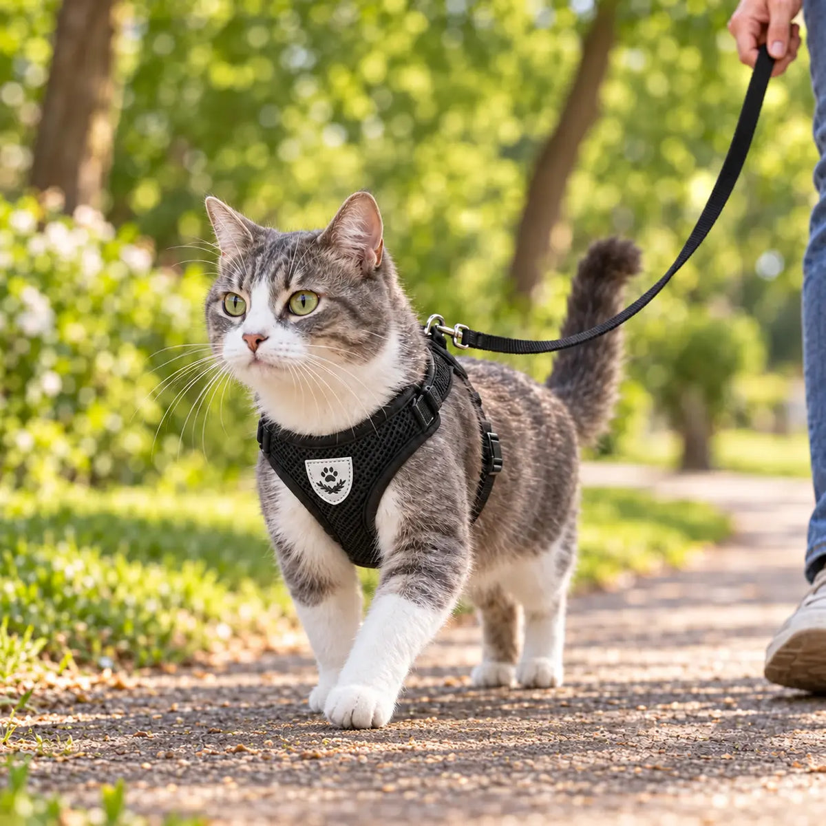 Harnais Anti-Fugue avec Laisse pour Chat