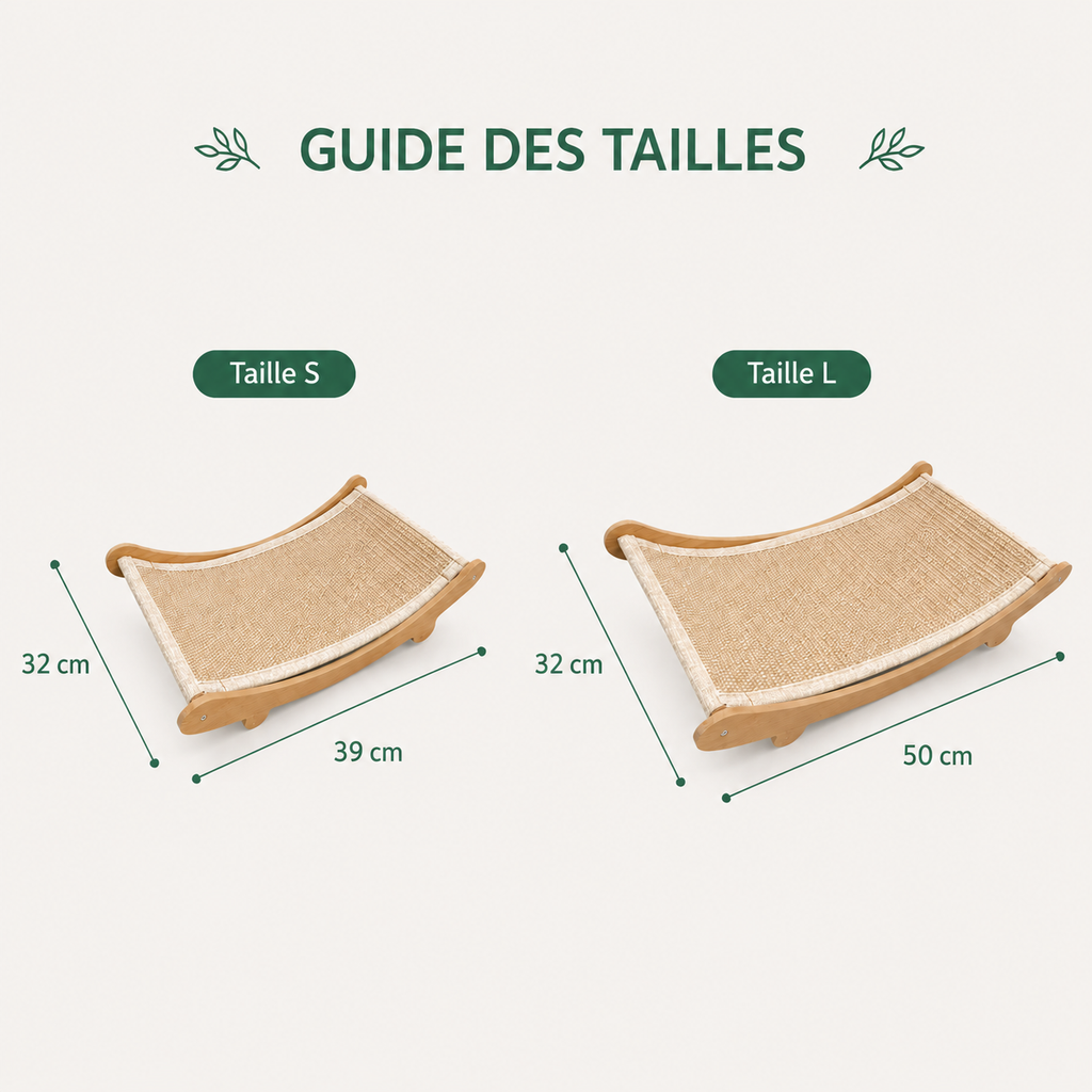 Griffoir en Bois pour Chat et ses dimensions
