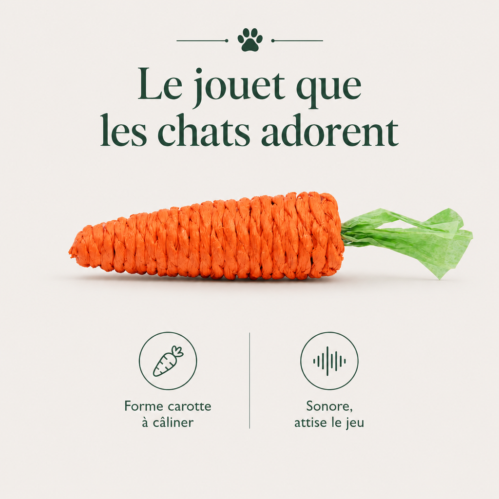 Jouet Carotte pour Chat — caractéristiques principales