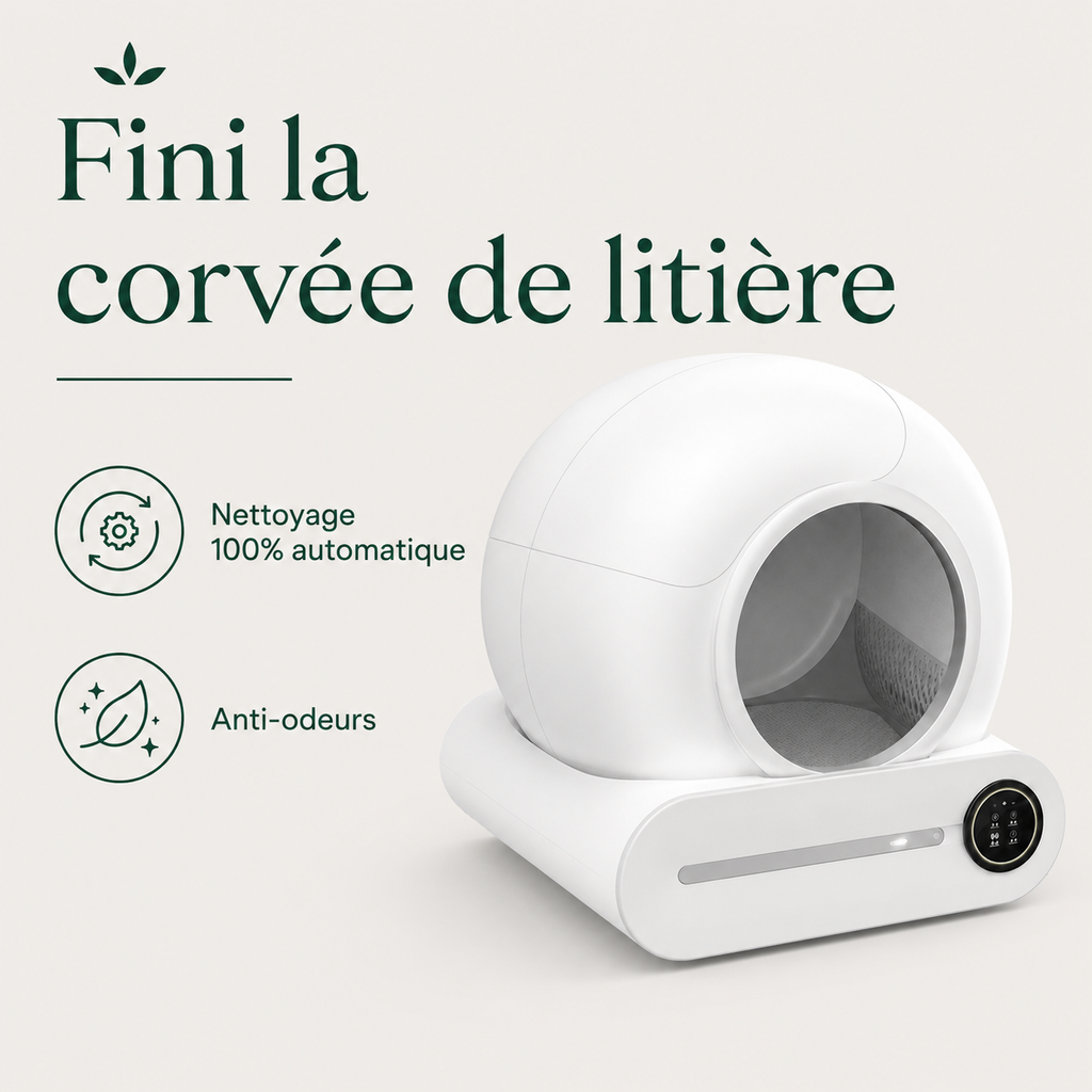 Litière Automatique Connectée pour Chat — bénéfices