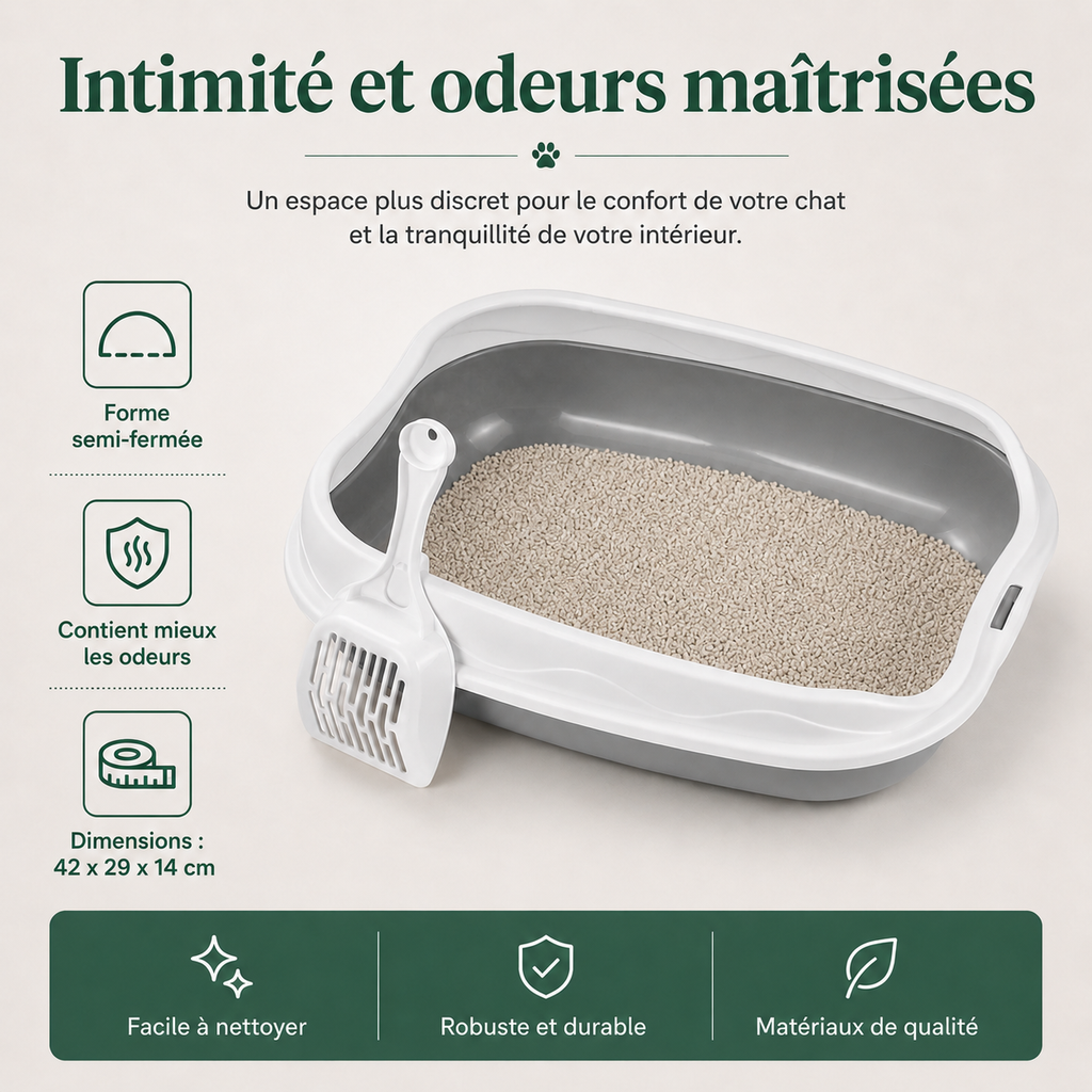 Maison de Toilette pour Chat — bénéfices