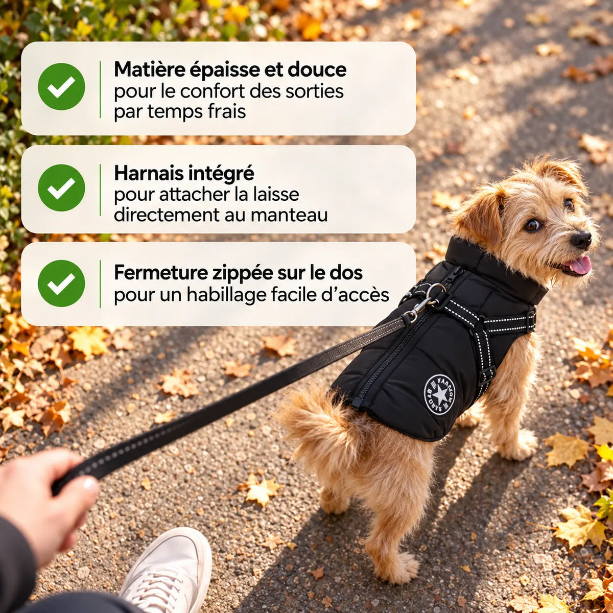 Manteau pour Chien en polaire et imperméable
