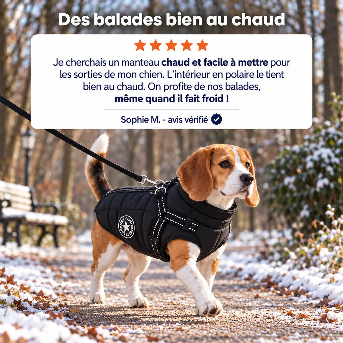 Manteau pour Chien en polaire et imperméable