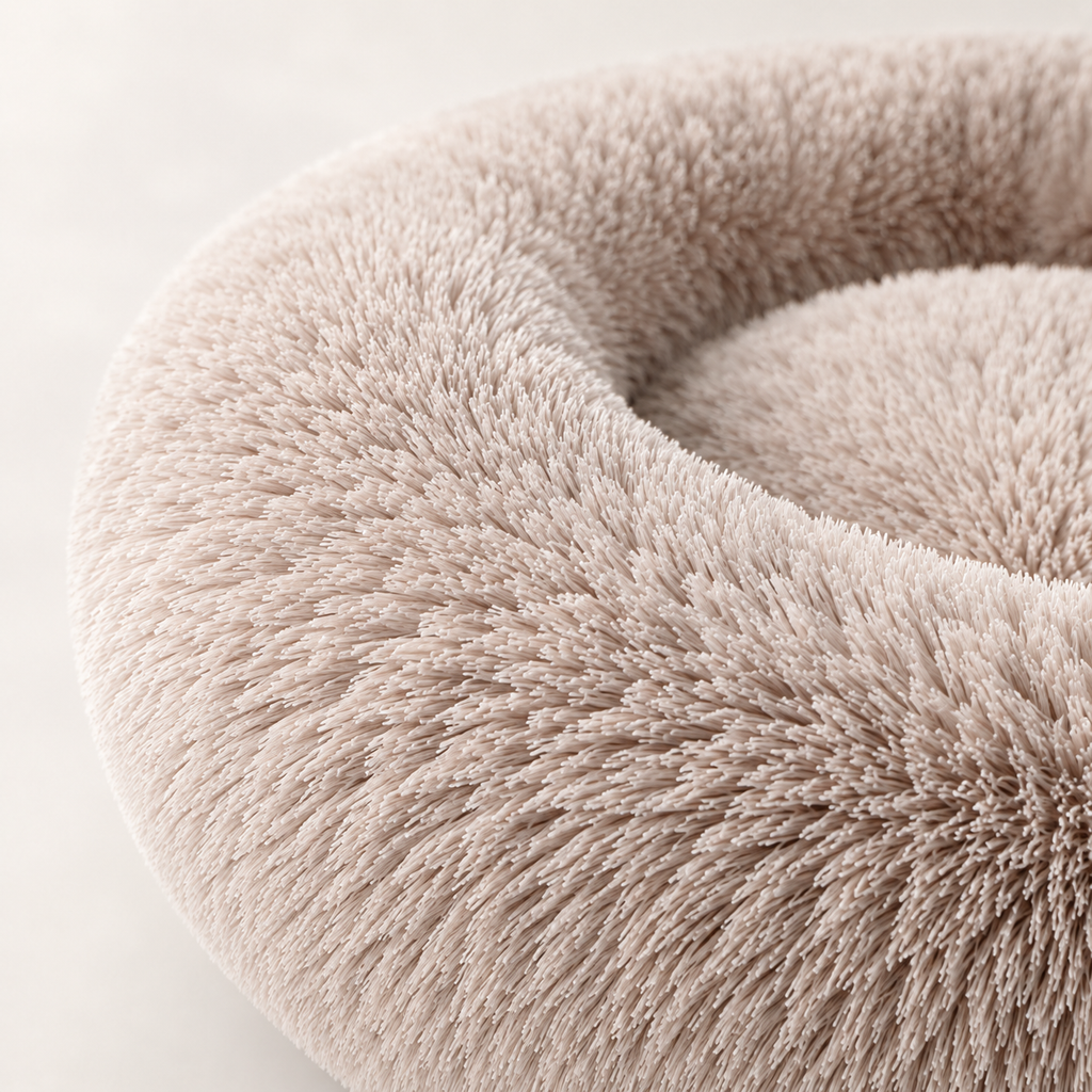 Panier Rond Moelleux pour Chien & Chat — détail de la matière et des finitions
