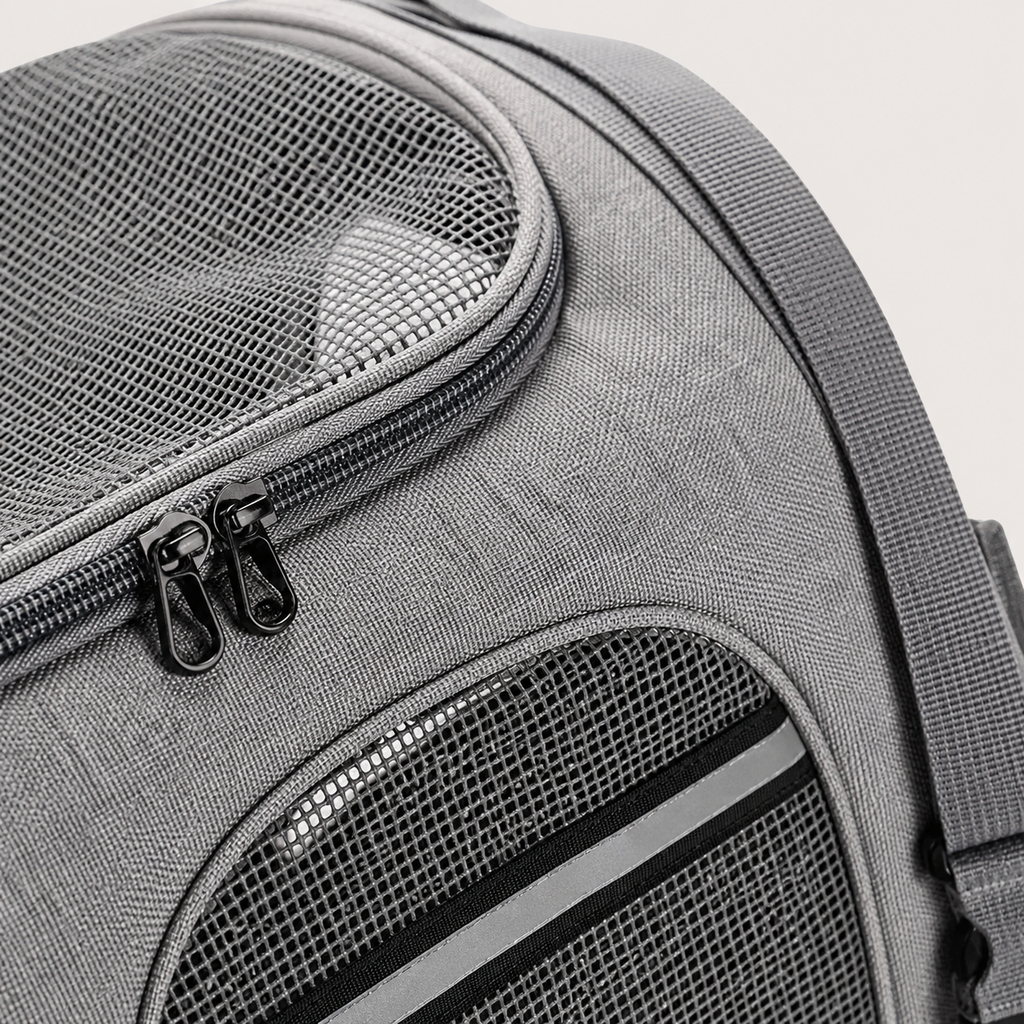 Sac de Transport pour Chat & Chien — détail de la matière et des finitions