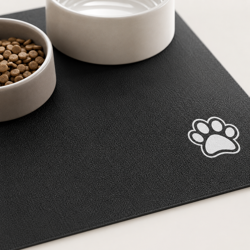 Tapis de Gamelle Absorbant — détail de la matière et des finitions