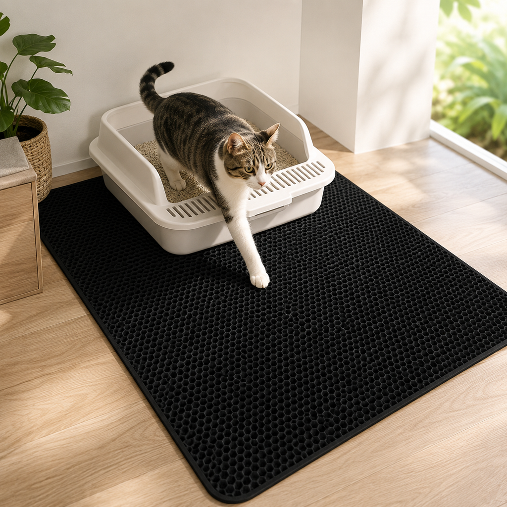 Tapis de Litière en situation, à la maison