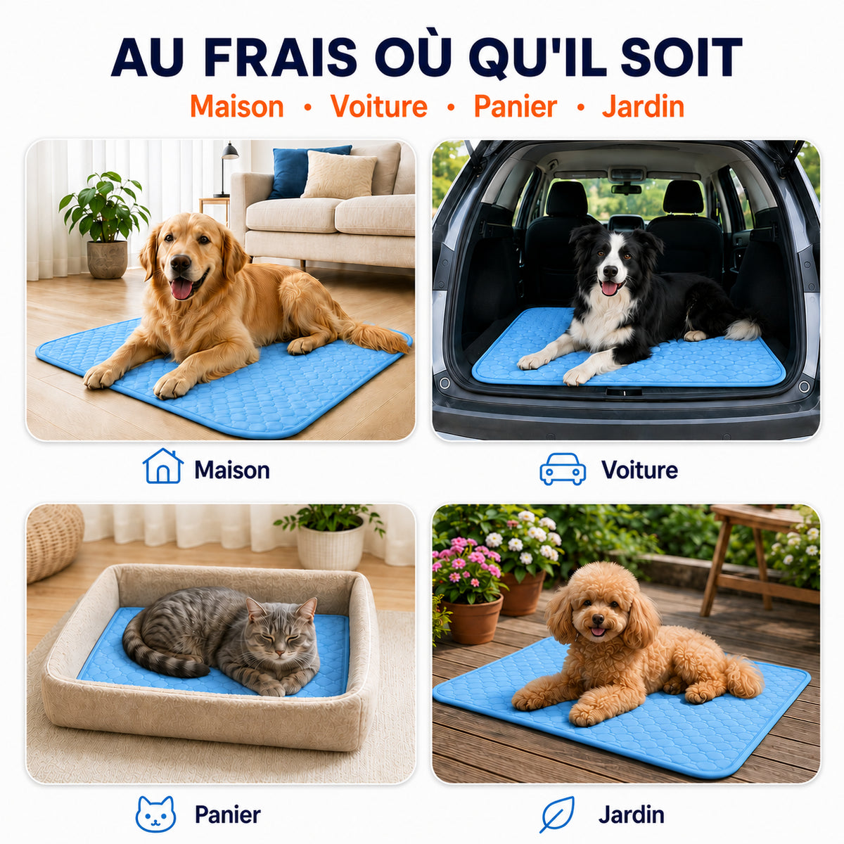 Tapis Rafraîchissant pour Chien & Chat