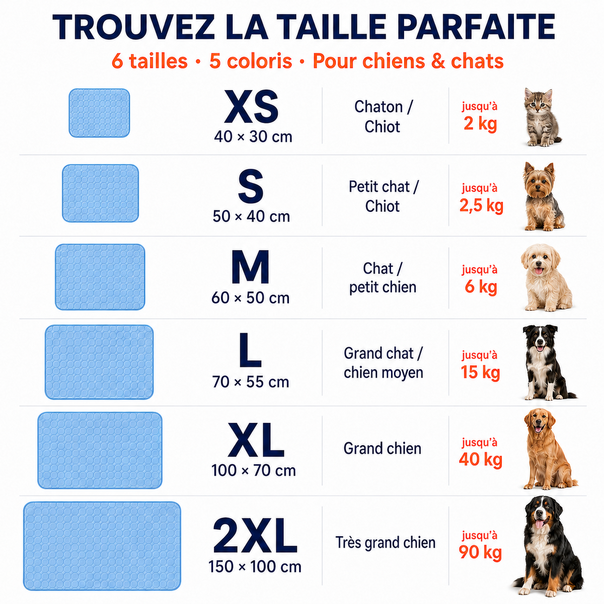 Tapis Rafraîchissant pour Chien & Chat