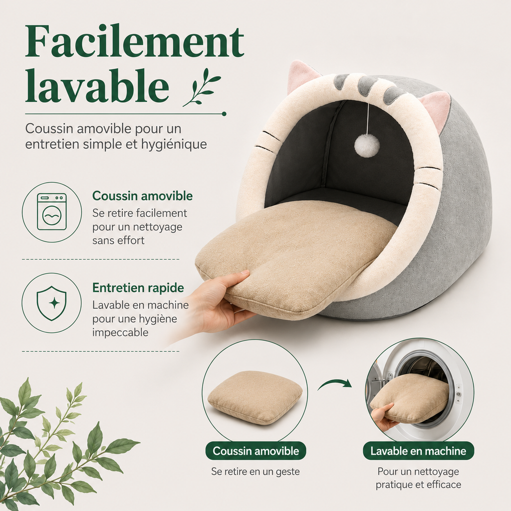 Tente Niche pour Chat & Petit Chien — bénéfices