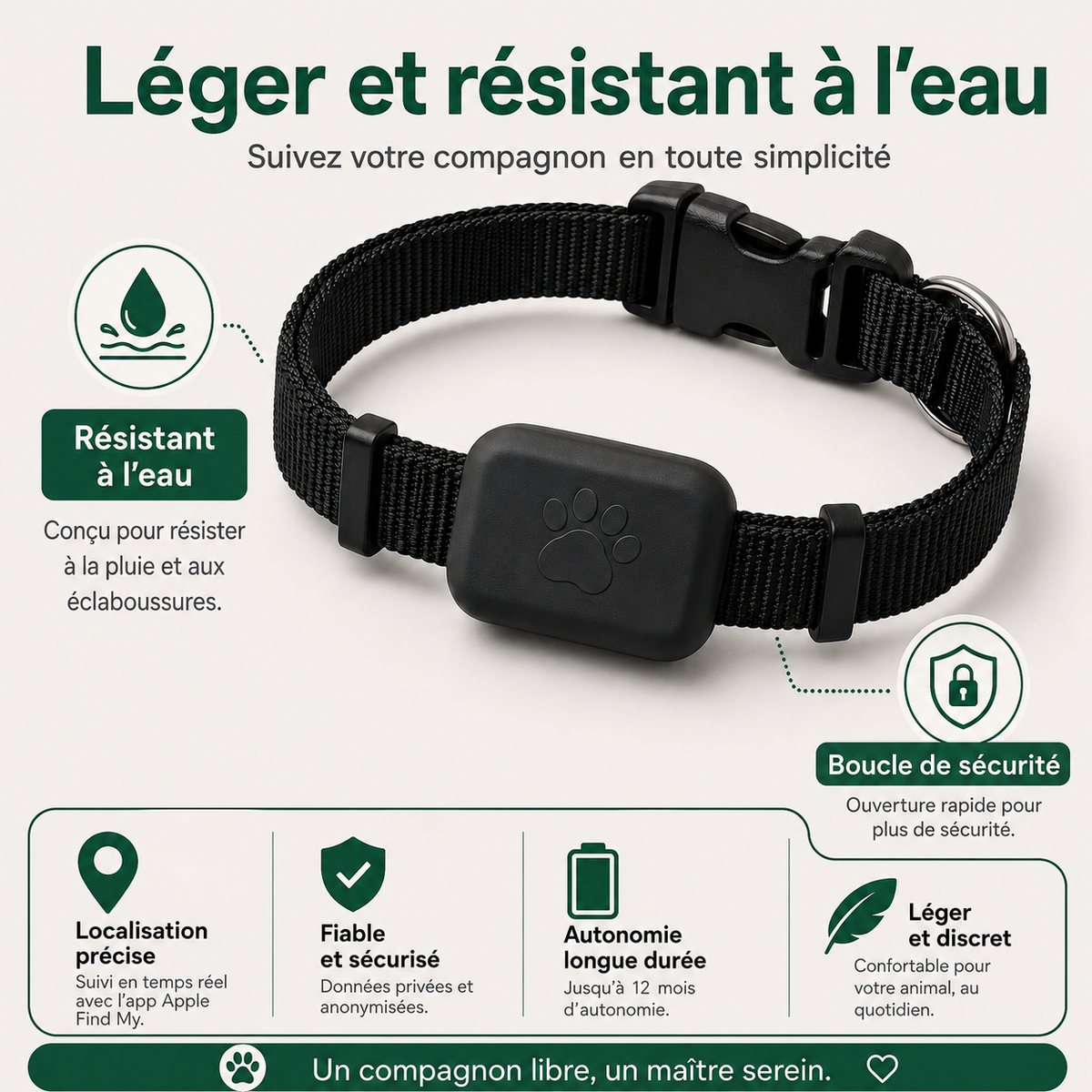 Traceur GPS pour Chien & Chat — bénéfices