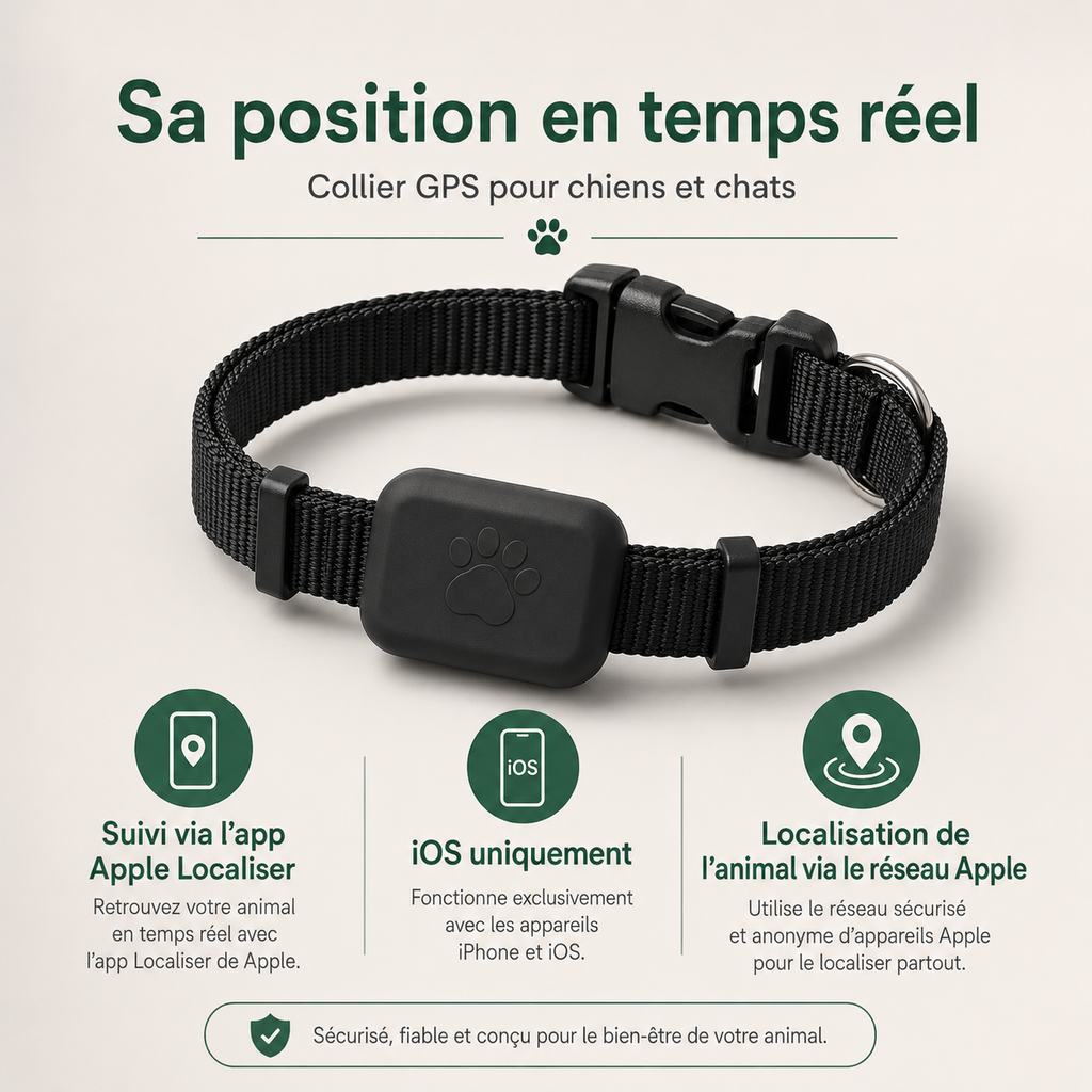 Traceur GPS pour Chien & Chat — caractéristiques principales
