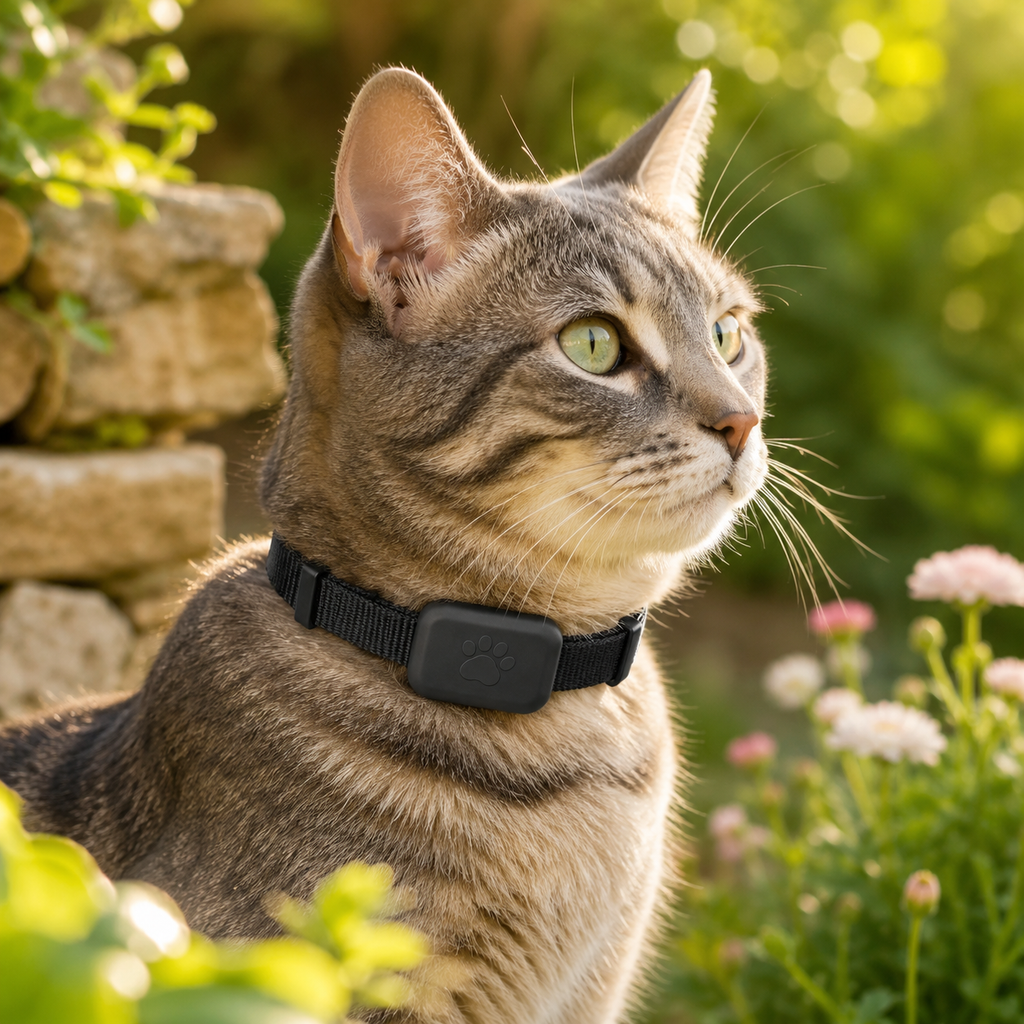 Traceur GPS pour Chien & Chat en situation, à la maison